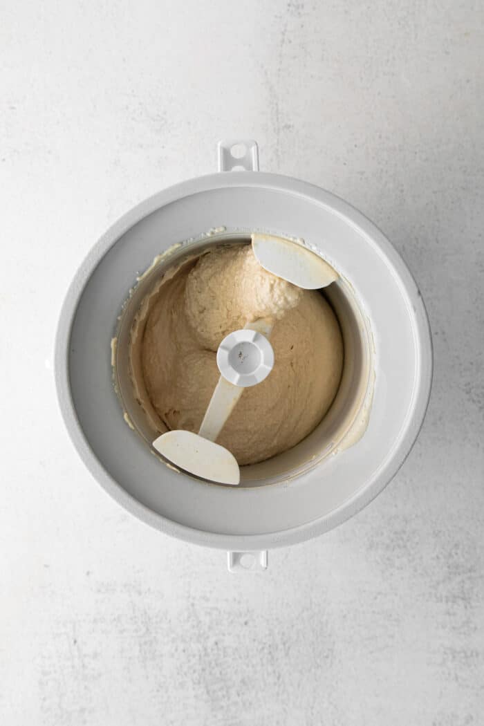 Made with just 5 ingredients and an ice cream maker, this Homemade Peanut Butter Ice Cream is sweet, creamy, and easy to make. Peanut butter ice cream in a ice cream maker