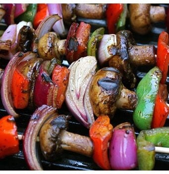grilled vegetable skewers