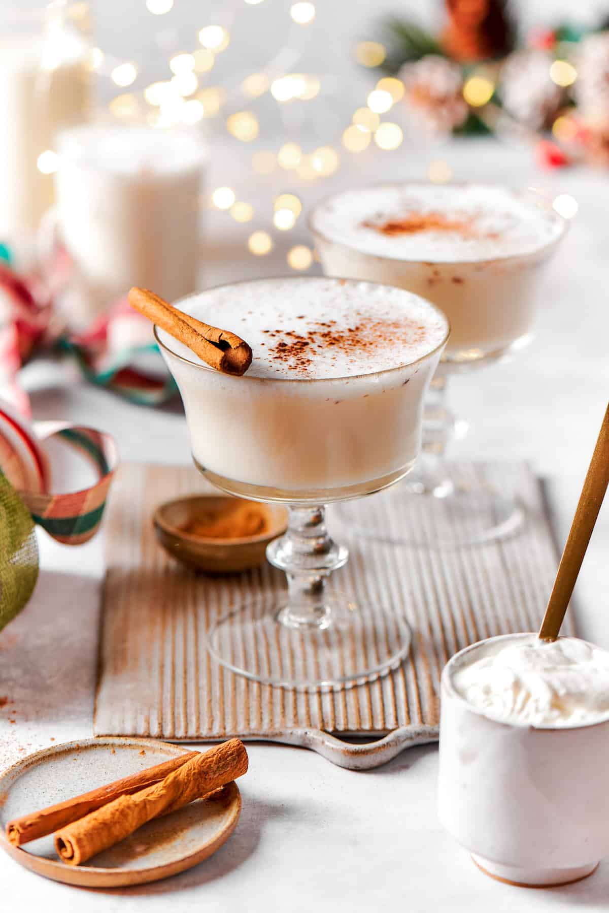 This vanilla steamer recipe combines warm milk with cinnamon, vanilla and almond extract for a cozy drink to savor all winter long. Vanilla almond steamers dusted with ground cinnamon
