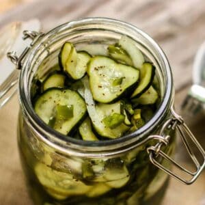 Pickles in a jar