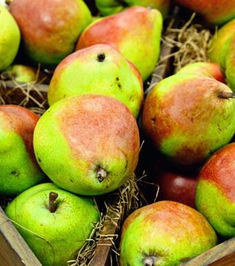 a box of pears