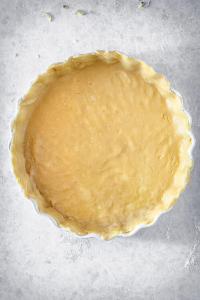A pastry tart crust