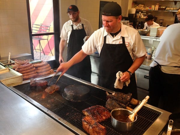 the kitchen grill at Butcher & the Boar