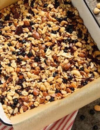 nut and fruit granola bar