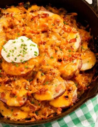 Cheesy Potato and Bacon Skillet