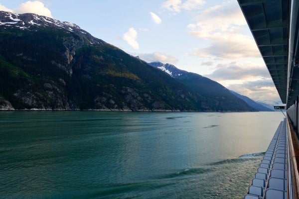 Ruby Princess sailing into Skagway, Alaska