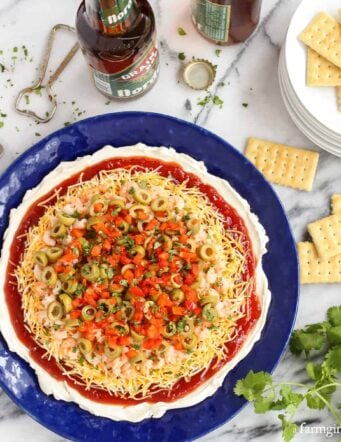 Layered Creamy Chili Shrimp Dip
