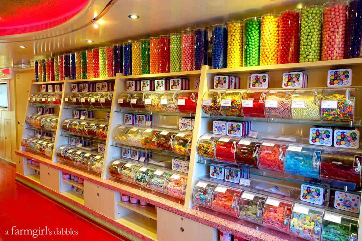 Cherry on Top candy store aboard the Carnival Breeze