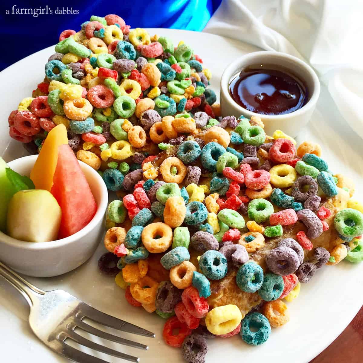 fruit loop crusted french toast aboard the Carnival Breeze