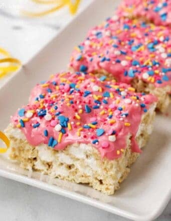 Extra-Marshmallow Rice Krispies Bars with Confetti