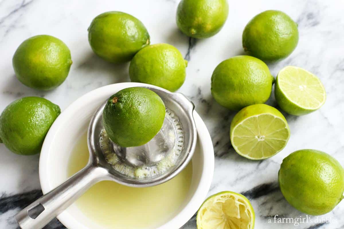 This Classic Margarita Recipe is the only one you'll ever need, whether you want a single drink or a pitcher to share. Limes being squeezed into a bowl