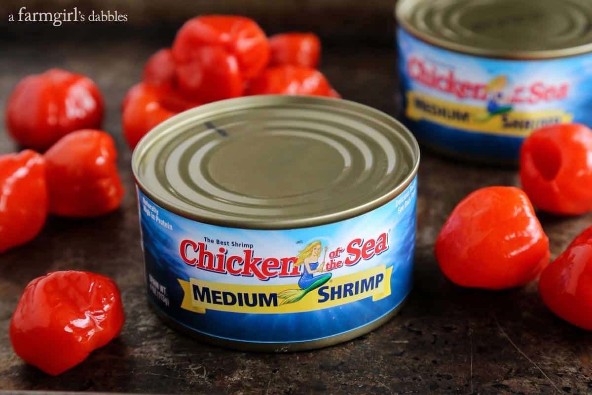 This ultra flavorful Creamy Shrimp and Peppadew Crostini recipe is perfect for any time of year, and especially festive during the holidays. Chicken of the Sea medium shrimp can with peppadews