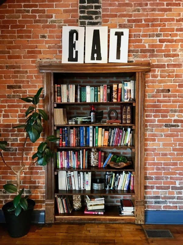 a full bookcase