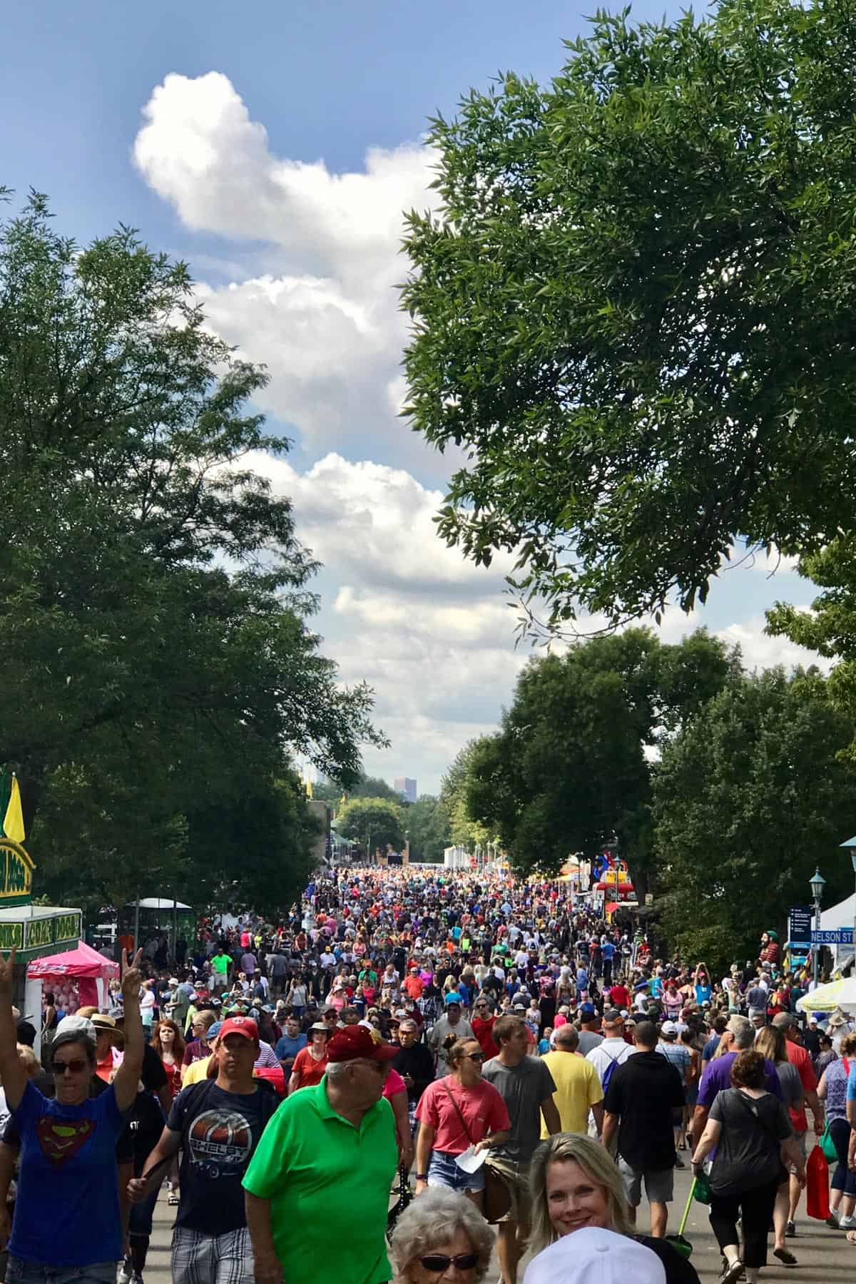 crowd of people at the fair