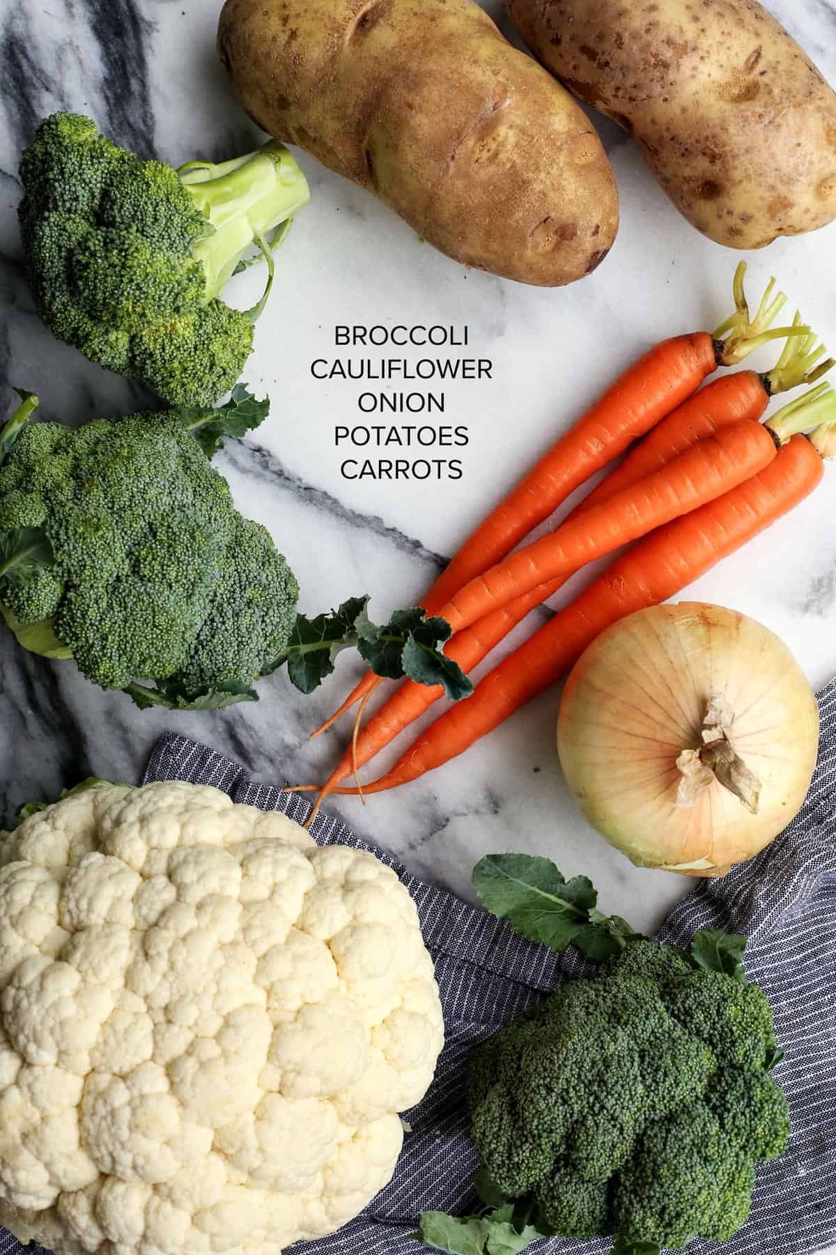 Extra cheesy and creamy, this broccoli cheddar soup recipe is loaded with all kinds of wholesome veggies. Don't forget a sprinkle of bacon! Ingredients for broccoli cheddar soup.