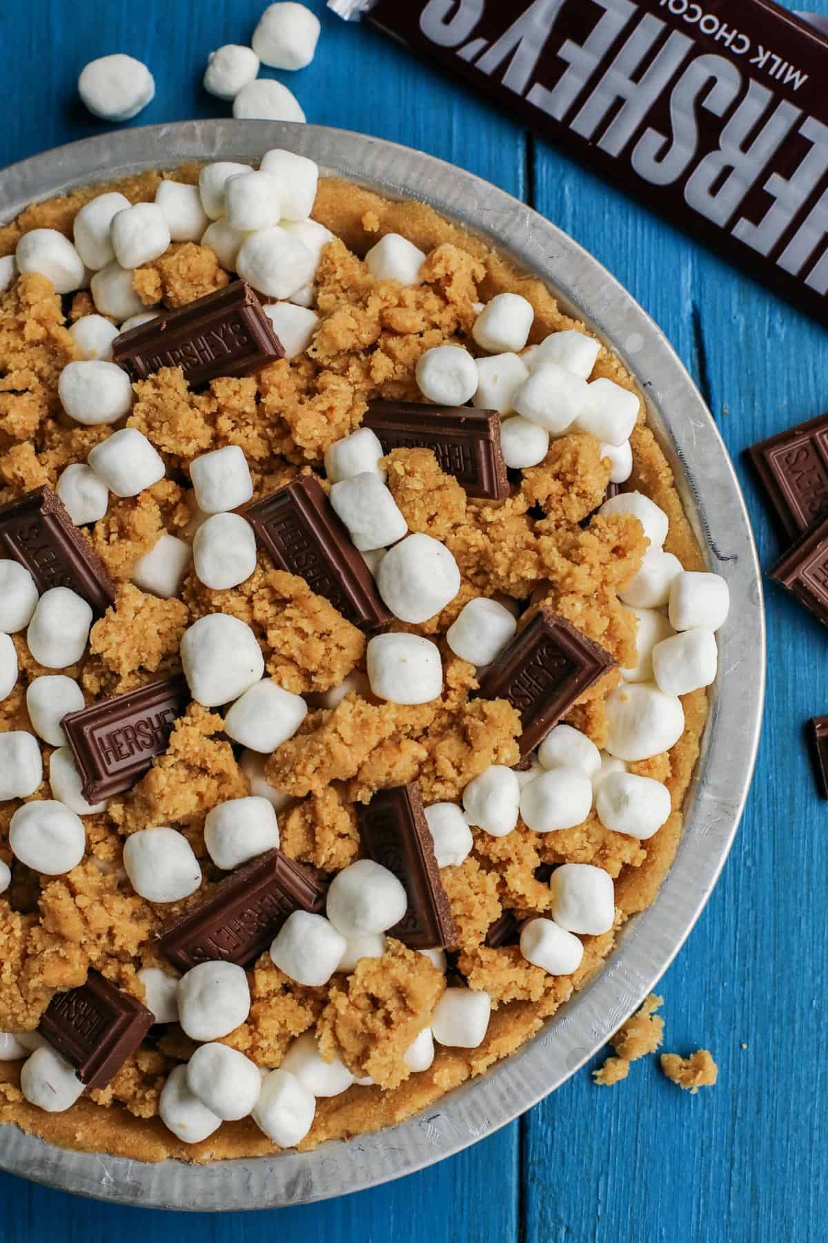 unbaked S'mores Pie