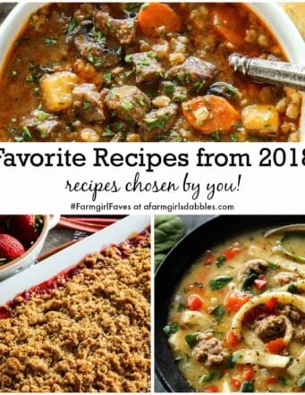 collage of favorite reader recipes from 2018