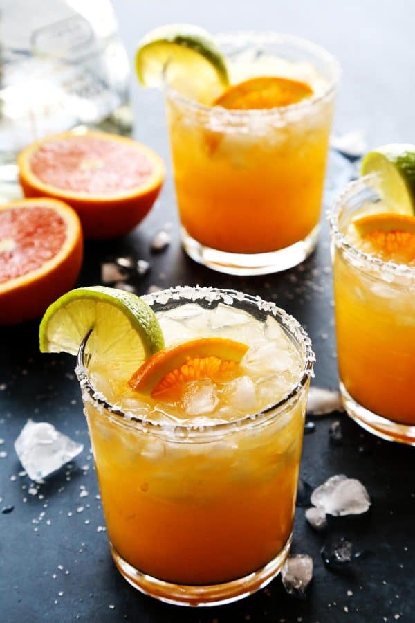 Orange Margarita in a Short Glass
