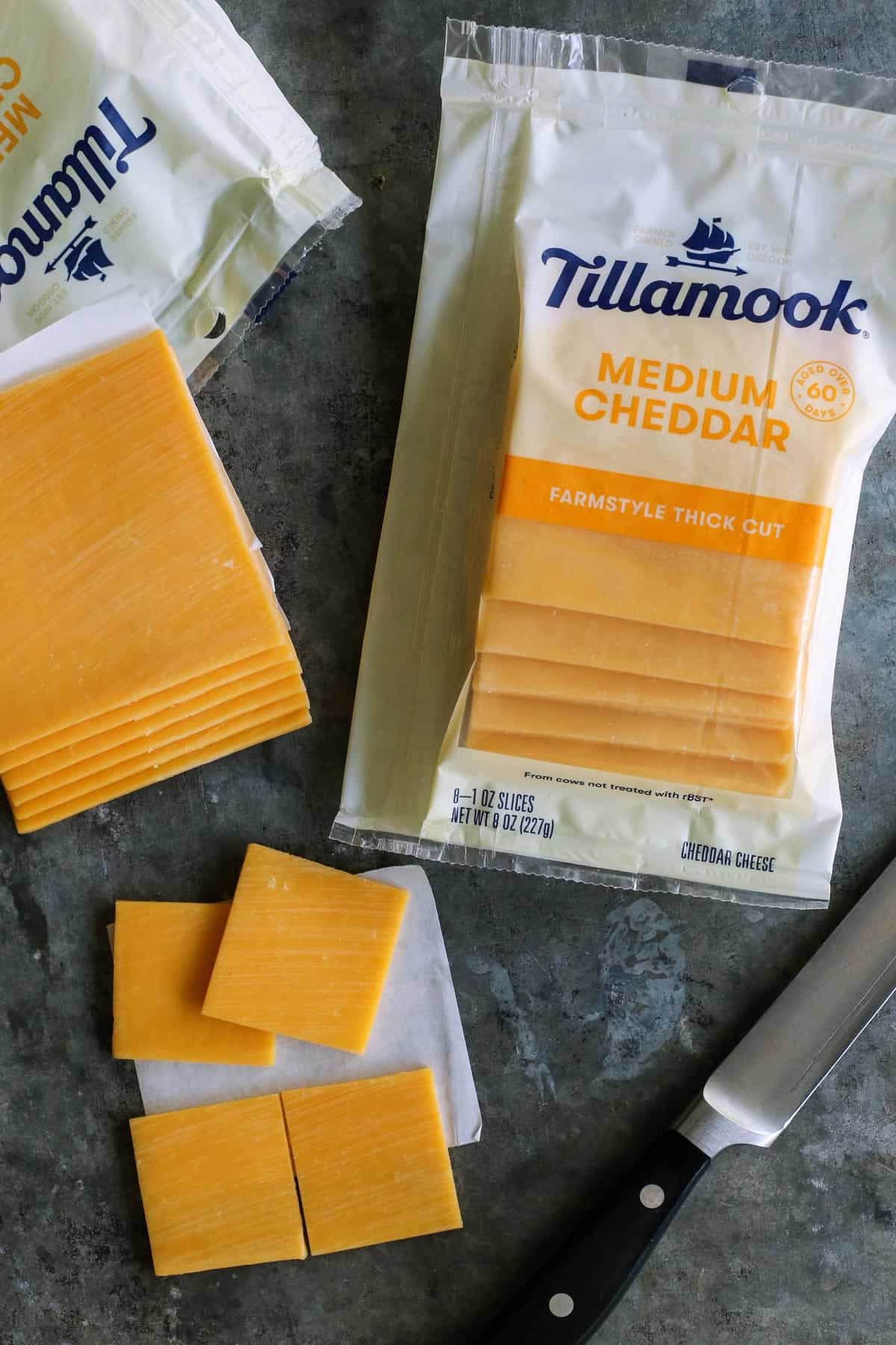 A Juicy Lucy burger is a juicy patty stuffed with molten, melty cheese. Served on a low-carb lettuce wrap or bun with your favorite toppings! packages of Tillamook farmstyle thick cut medium cheddar slices