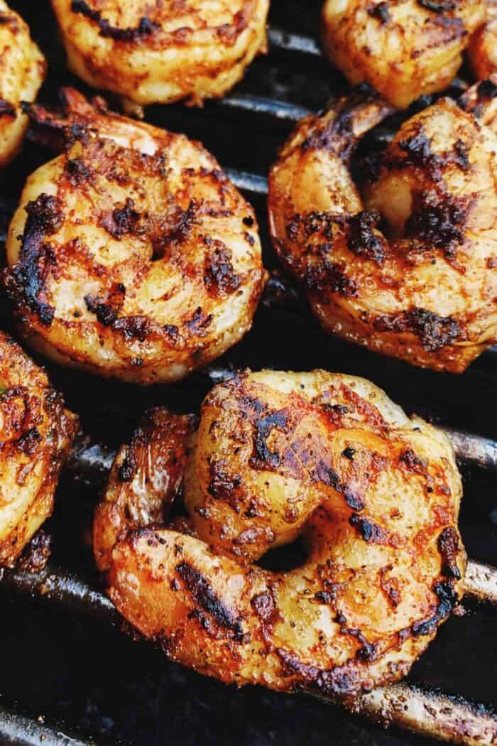 jumbo shrimp on the grill