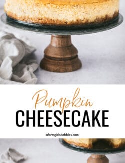 Pinterest image for Pumpkin Cheesecake.