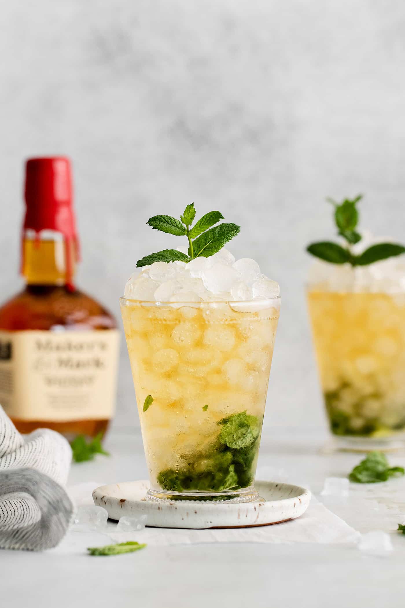 This classic Mint Julep is bright and refreshing, with fresh mint flavor and a hint of smoky bourbon. All you'll need is 3 ingredients! Two mint julep cocktails