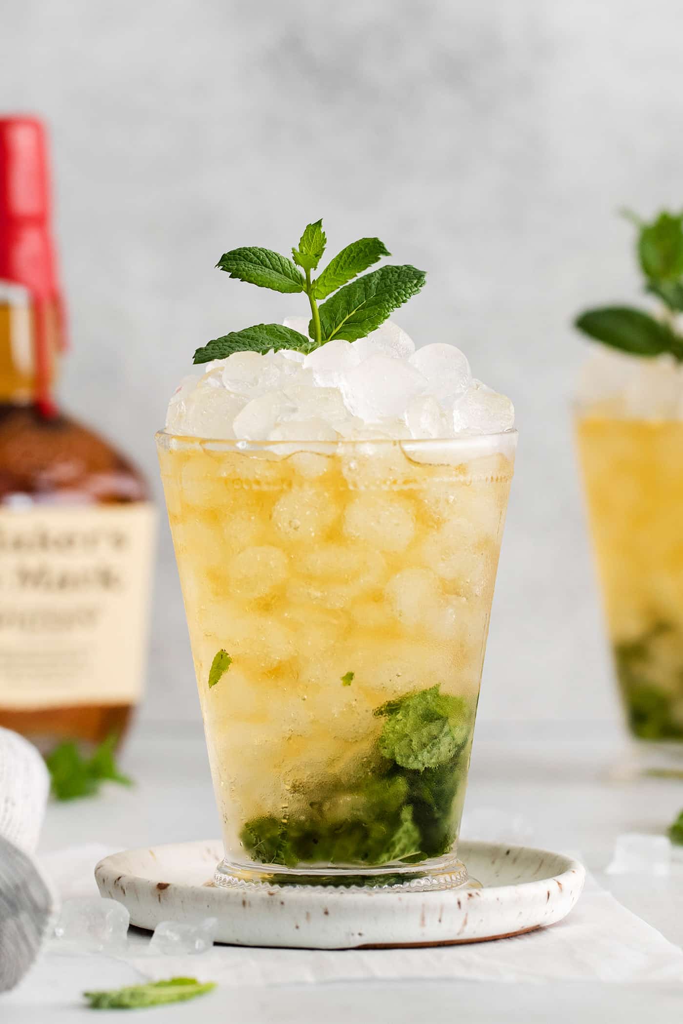 This classic Mint Julep is bright and refreshing, with fresh mint flavor and a hint of smoky bourbon. All you'll need is 3 ingredients! A cocktail made with bourbon, mint, and simple syrup