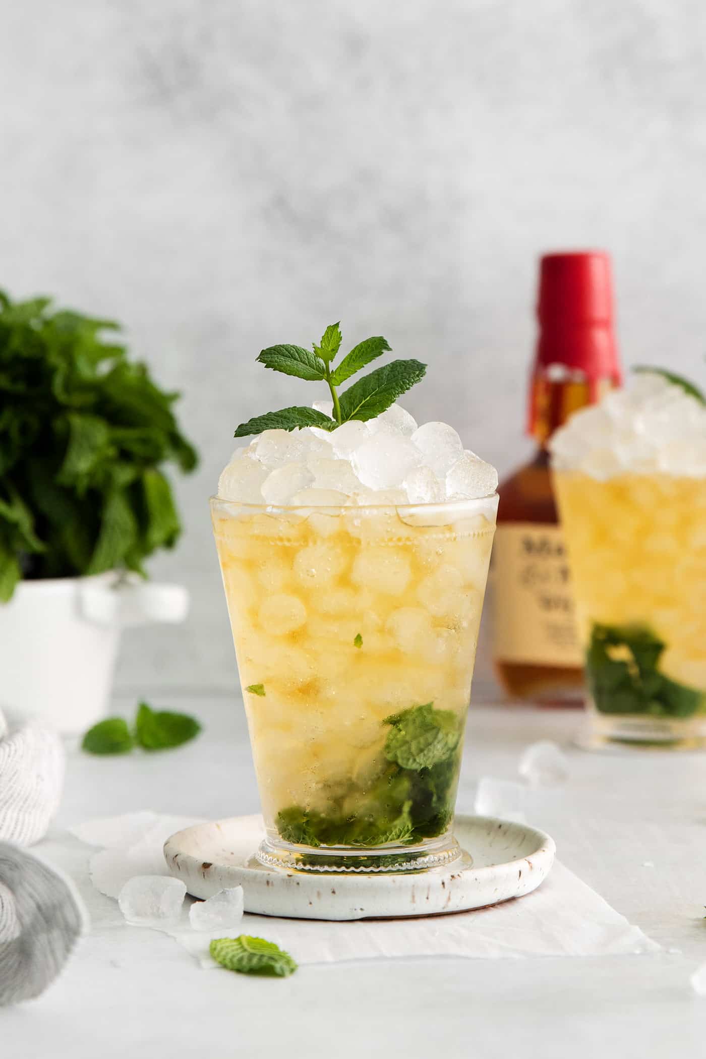 This classic Mint Julep is bright and refreshing, with fresh mint flavor and a hint of smoky bourbon. All you'll need is 3 ingredients! A mint julep cocktail
