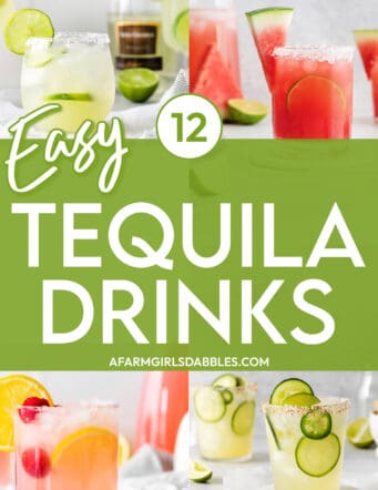 12 Easy Tequila Drinks photo collage
