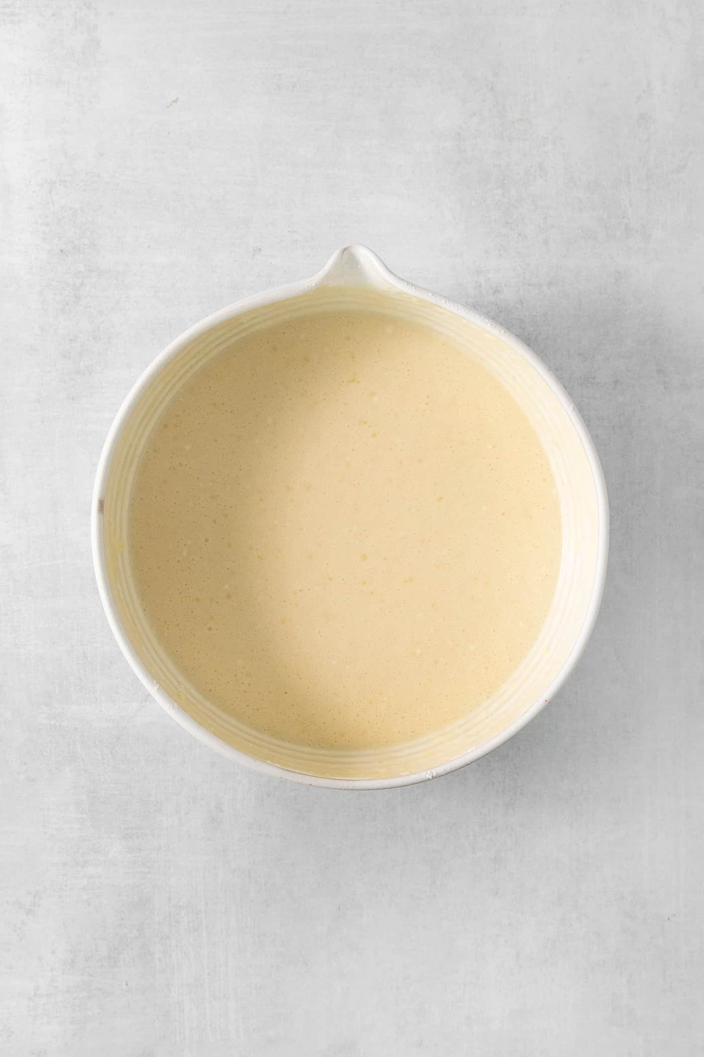 Make French crepes this Mother's Day and treat mom to an elegant, melt-in-your-mouth brunch dish with continental flair. Making the batter for crepes.
