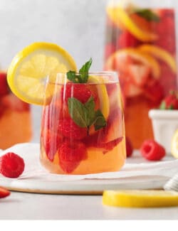 Pinterest image for rose sangria