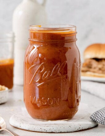 bbq sauce in a jar