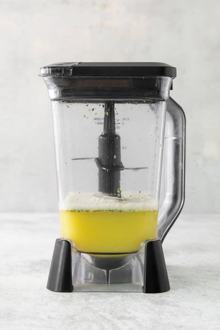 Try a Bootleg Cocktail for a citrus-infused treat of a cocktail! Lemon, lime, and orange juice combine with vodka and mint. A blender of citrus juice.