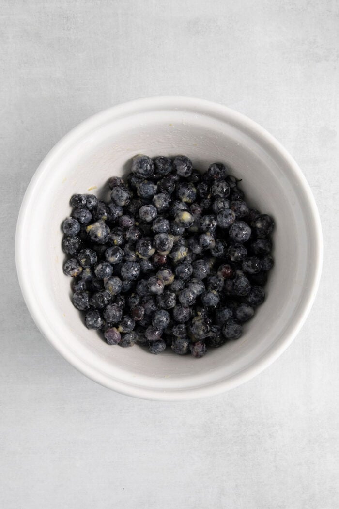 Blueberries in a bowl.