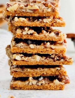 Pinterest image of graham cracker toffee recipe