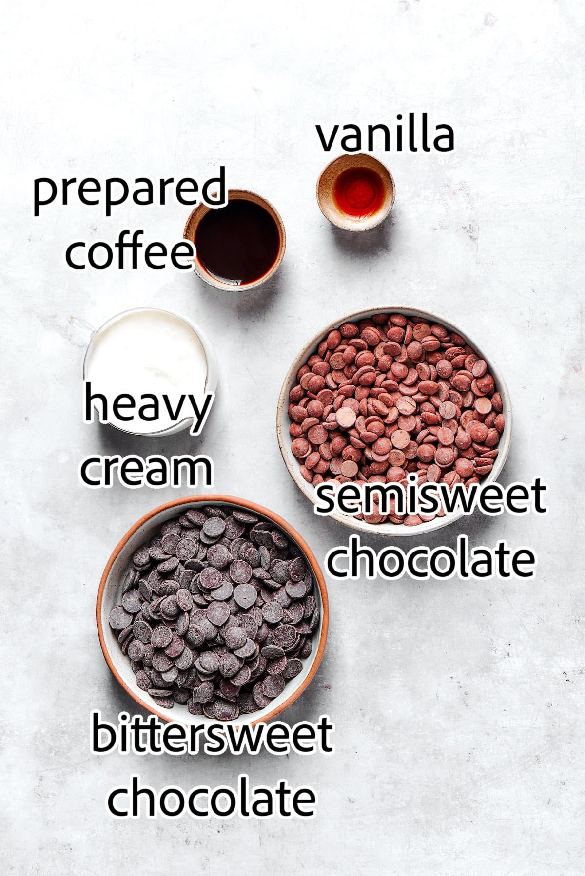 Melt-in-your-mouth Chocolate Truffles are an indulgence worth making from scratch. This easy recipe calls for only 6 simple ingredients! ingredients needed for chocolate truffles