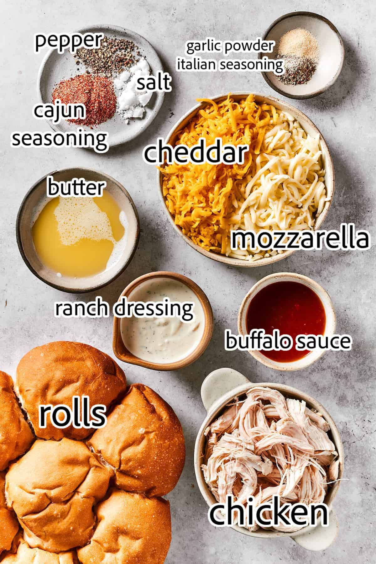 Buffalo Chicken Sliders are hand-held bites of spicy goodness! Loaded with melted cheese and creamy ranch, these are sure to be a hit.