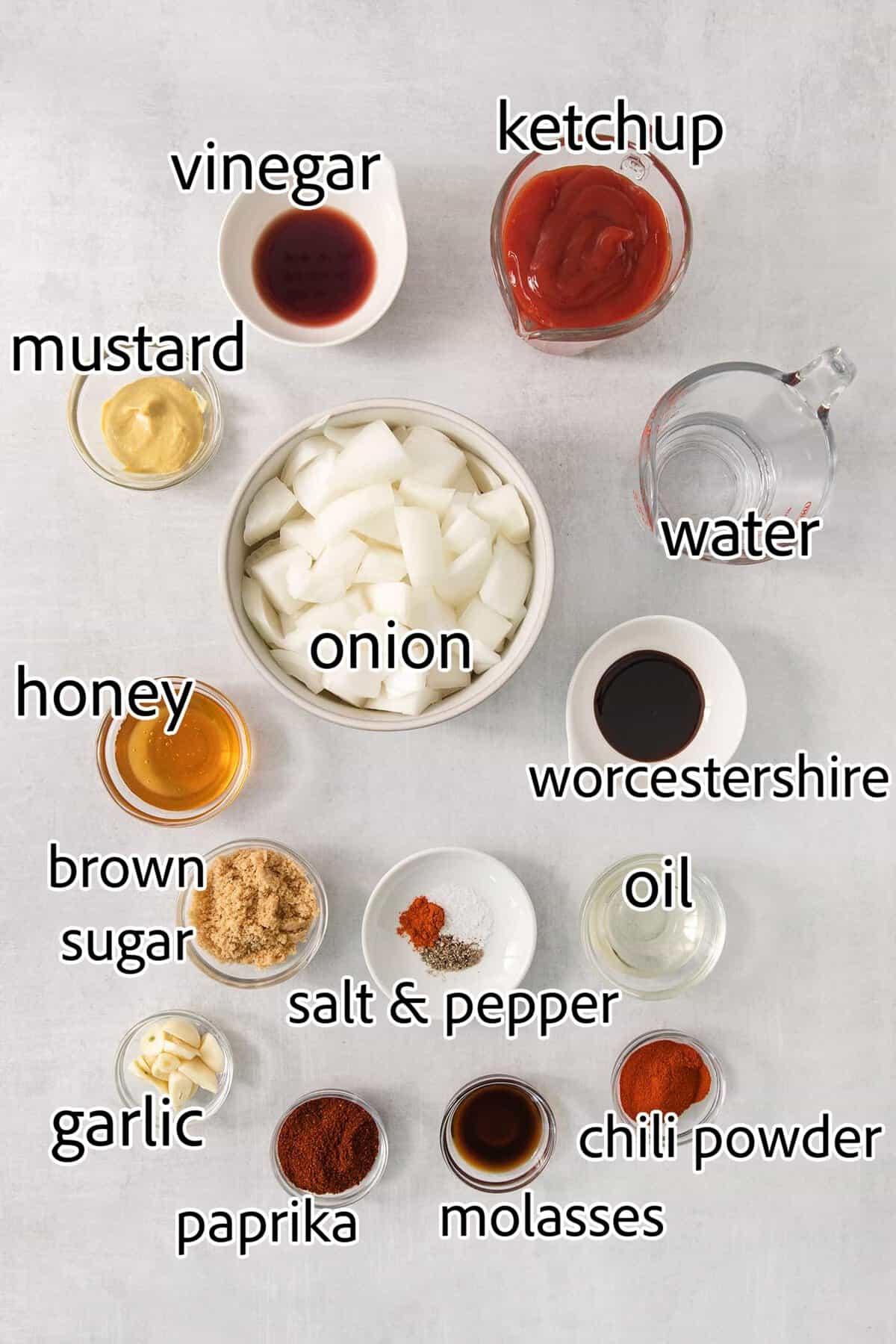 ingredients needed for barbecue sauce