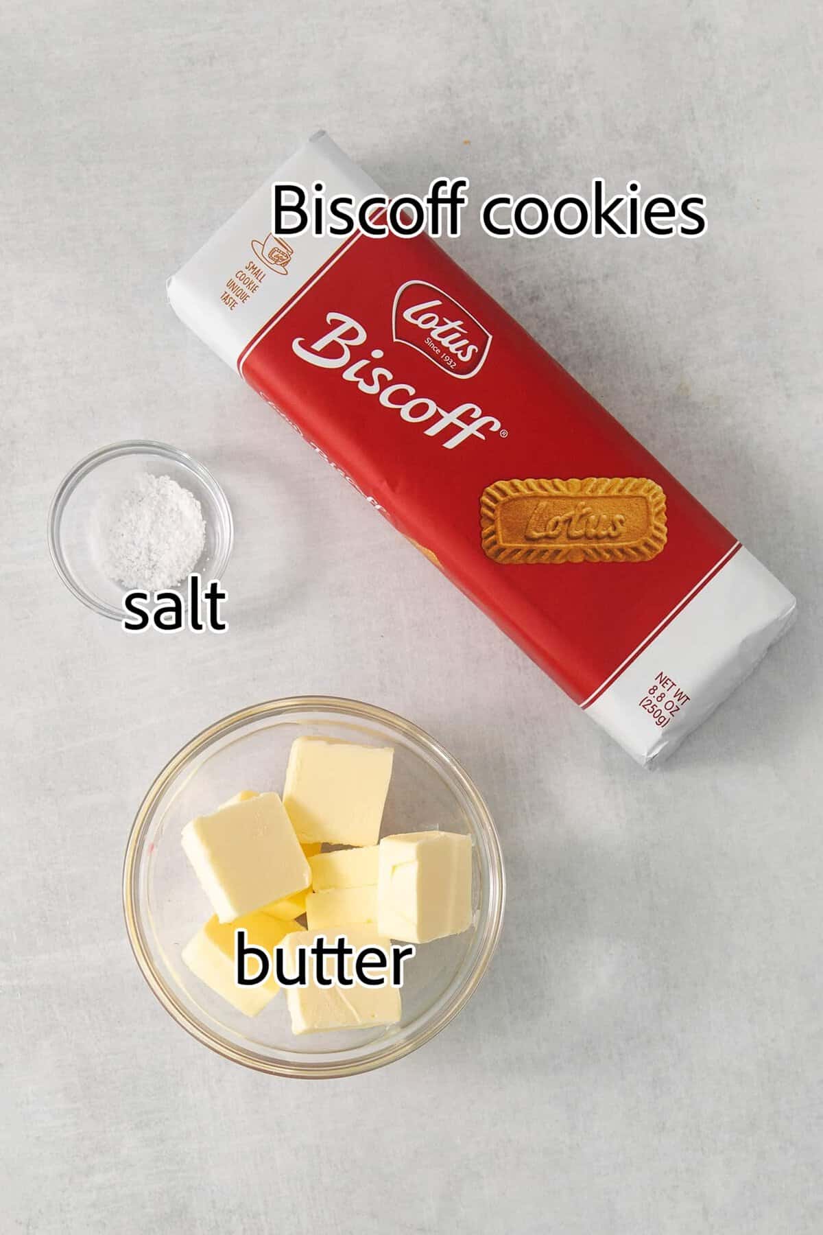 This Biscoff Cheesecake balances a rich cream cheese layer swirled with Biscoff cookie butter on a buttery cookie crust. ingredients needed for biscoff cheesecake