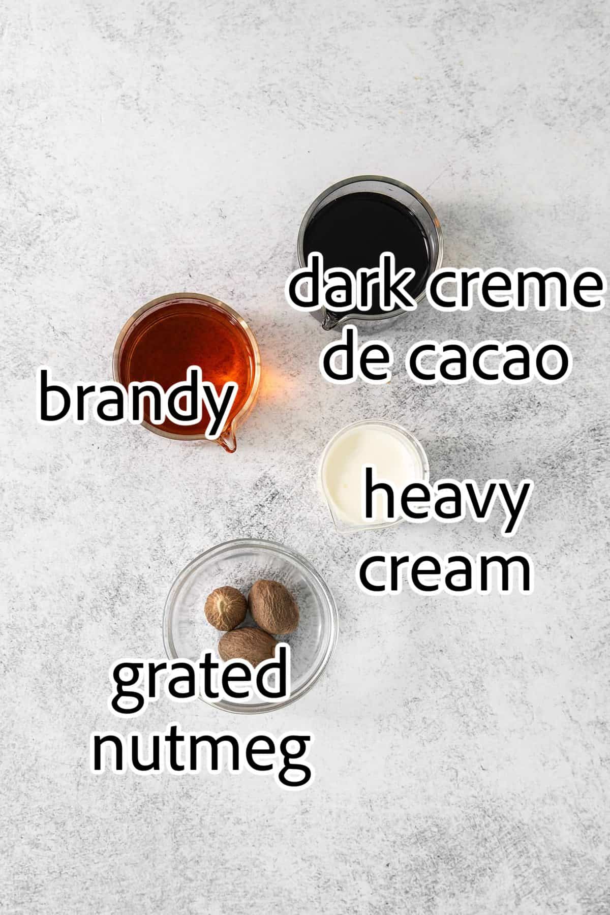 ingredients needed for a brandy alexander