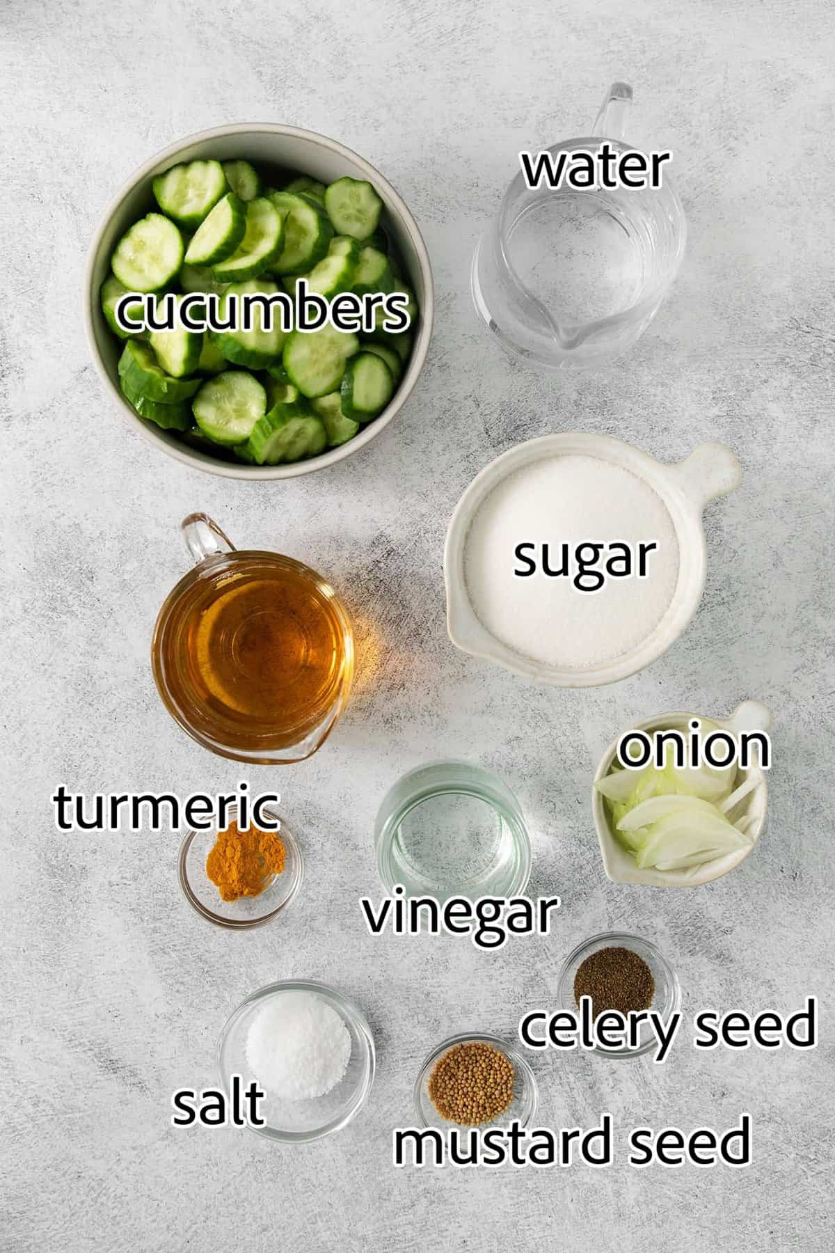 Bread and Butter Pickles are a quick and easy way to make your own pickles. This simple method is packed with flavor and crunch. ingredients needed for bread and butter pickles