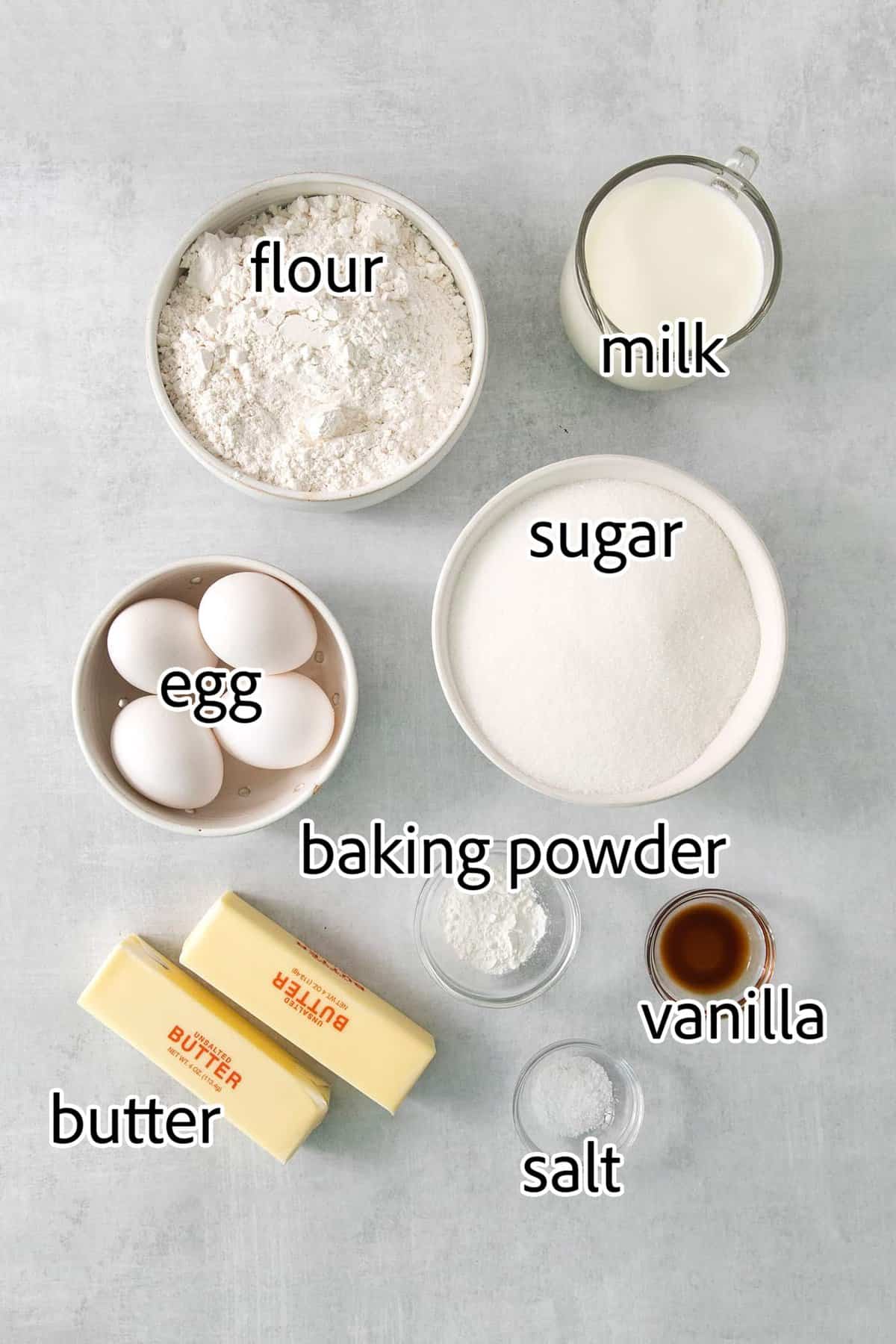 ingredients needed for chantilly cake