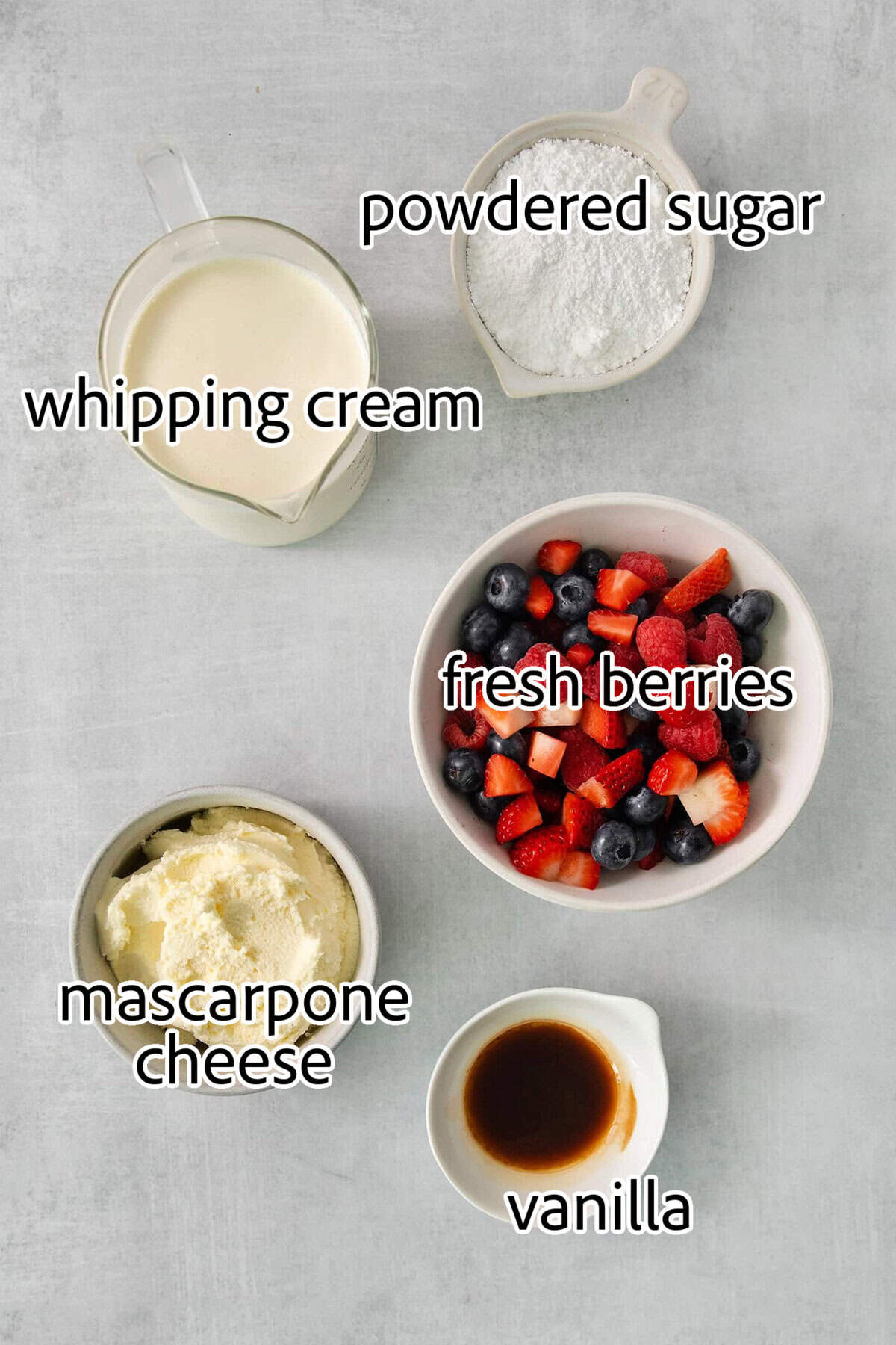 ingredients needed for chantilly cake