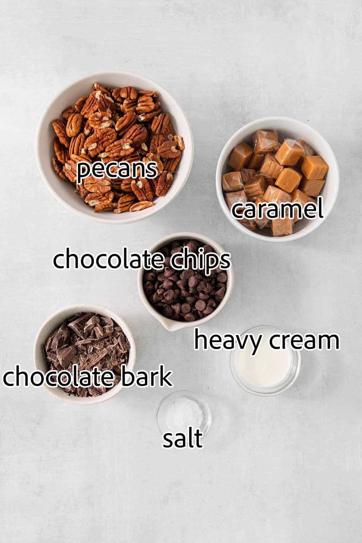 ingredients needed for chocolate turtles