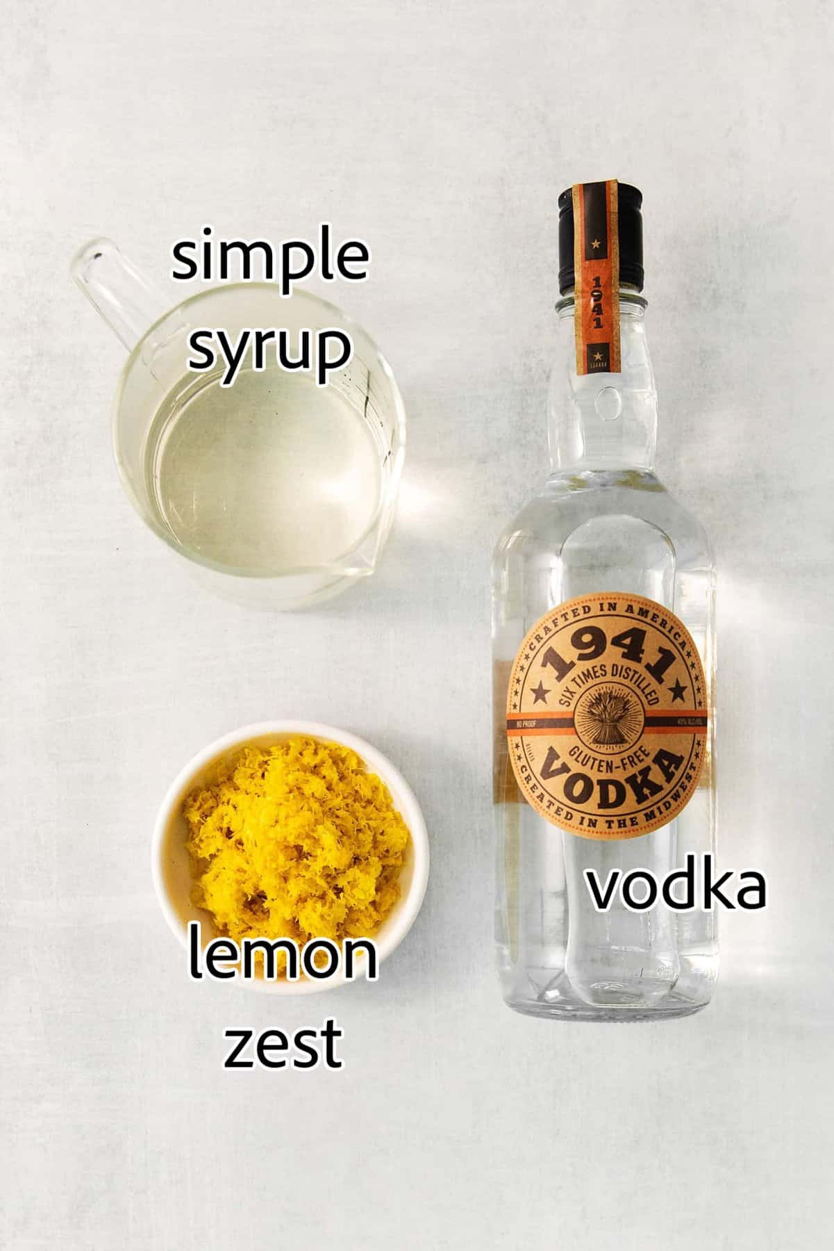 A small glass of this homemade Limoncello, served straight from the freezer, is the loveliest end to a meal. ingredients needed for limoncello