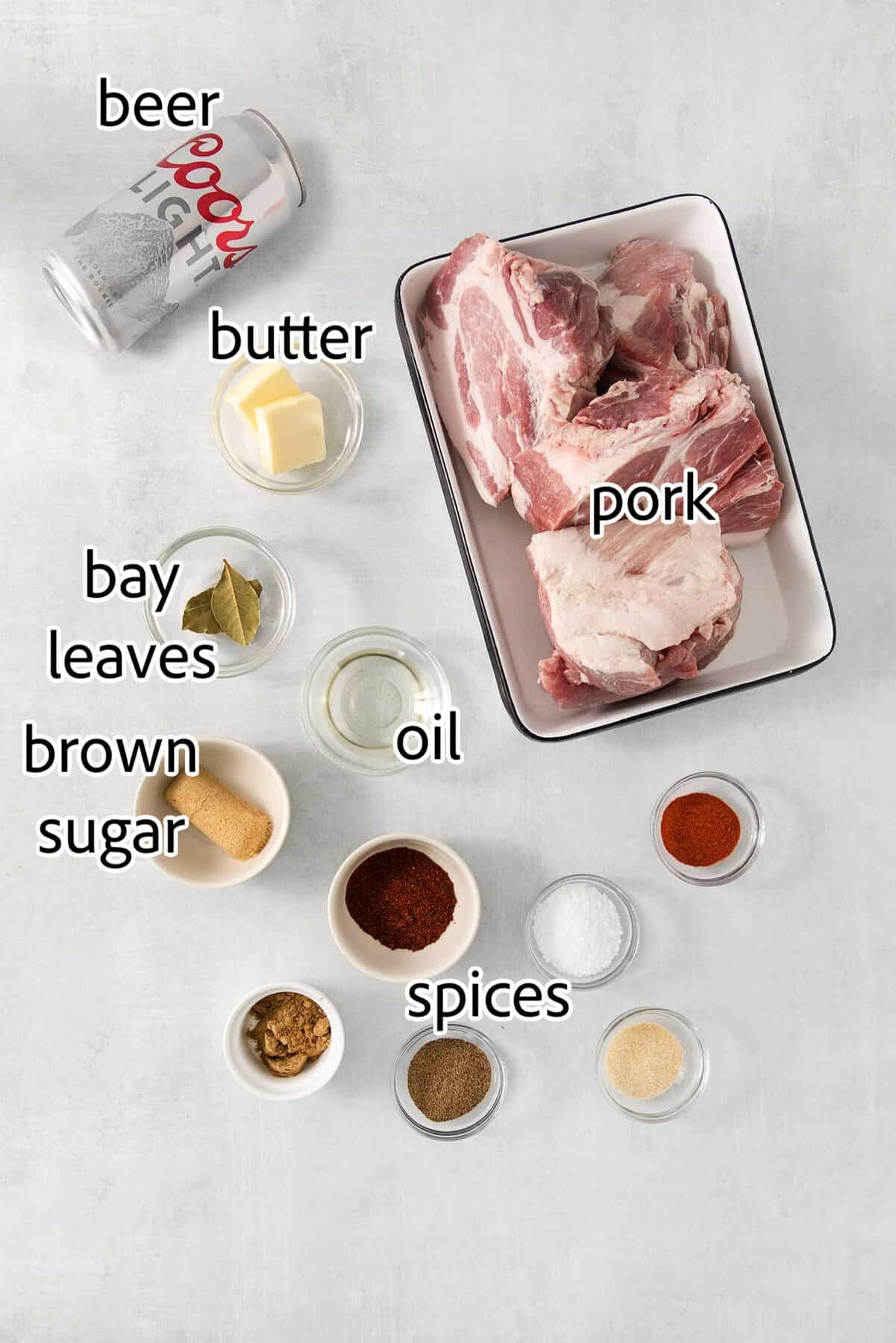 Incredibly tender and a little bit spicy, this easy Pulled Pork recipe is an absolute keeper. It's also super flavorful and versatile. ingredients needed for pulled pork