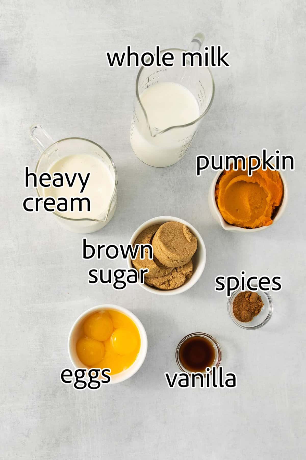 This Pumpkin Ice Cream is rich and creamy, flavored with pumpkin puree and pumpkin pie spice, and sweetened with brown sugar. ingredients needed for pumpkin ice cream
