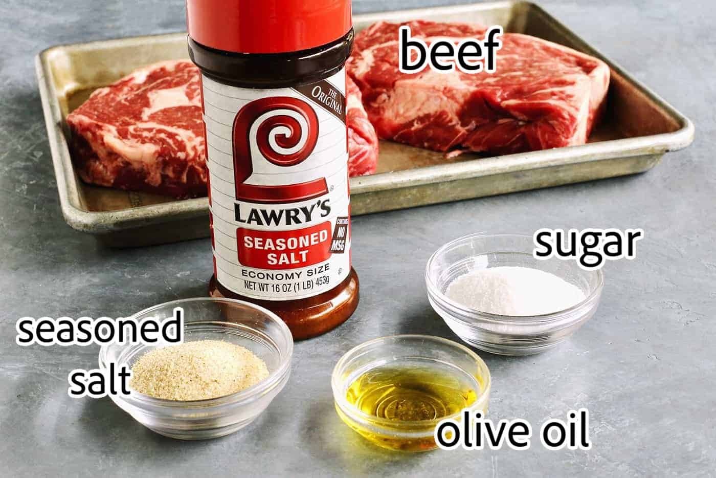 Elevate steak night and make Sugar Grilled Steak! Sprinkled generously with sugar, the grill's fire caramelizes the meat to juicy perfection. ingredients needed for sugar grilled steak