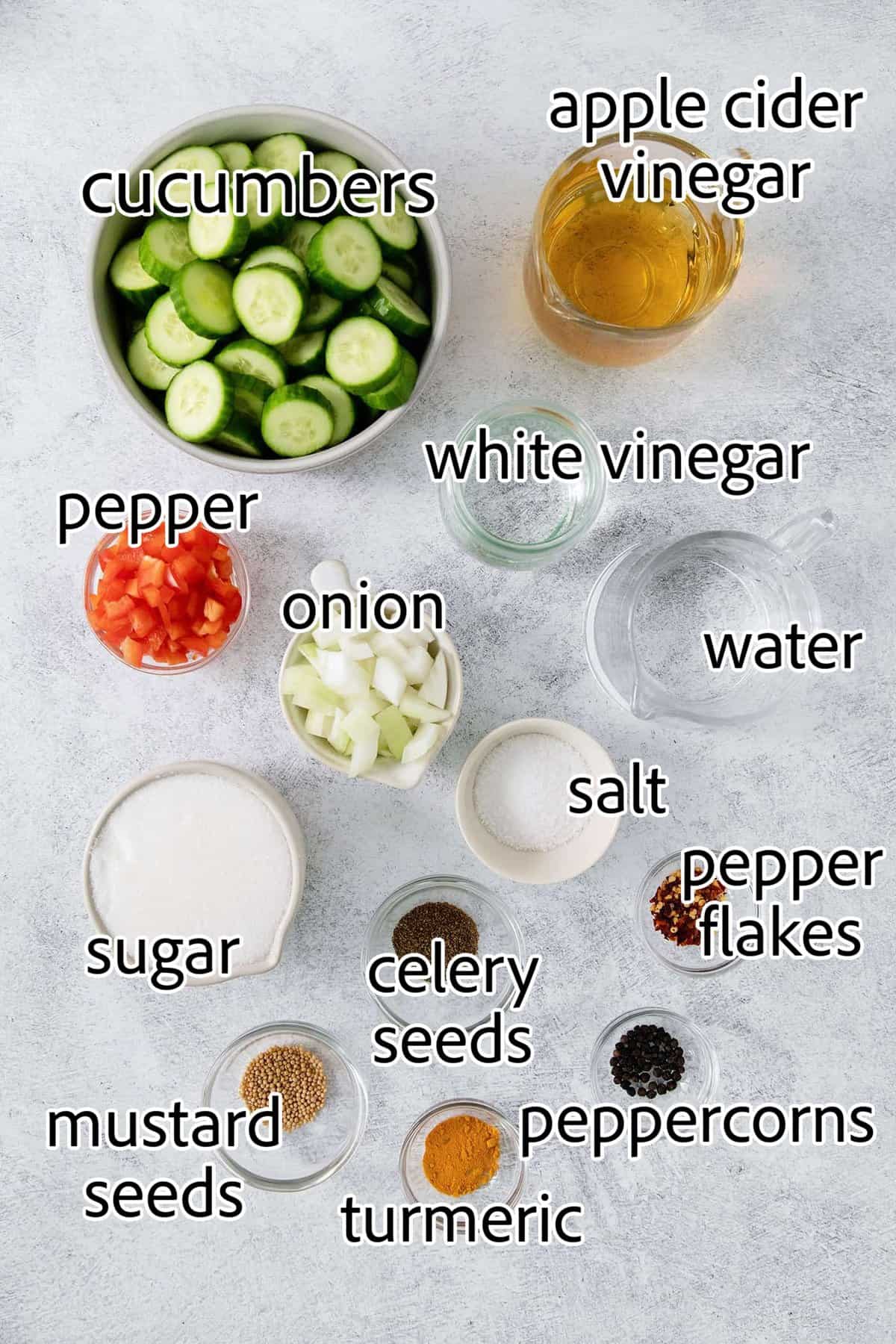 These homemade Sweet and Spicy Pickles are perfectly crisp with a bit of a bite. They're just right piled on burgers or as a snack. ingredients needed for sweet and spicy pickles