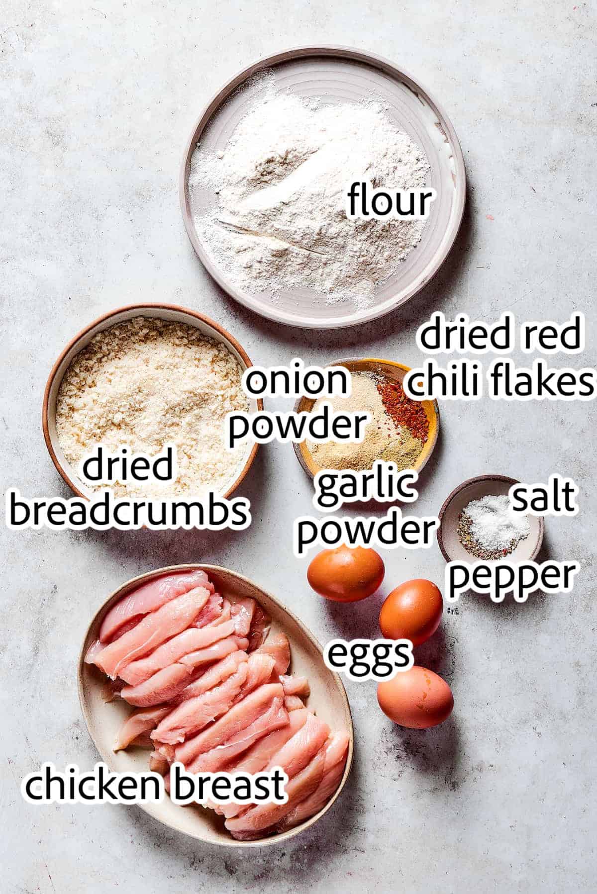 Made with thin, perfectly seasoned strips of chicken, these Chicken Fries are perfect dipped in this tangy roasted garlic aioli. ingredients needed for chicken fries